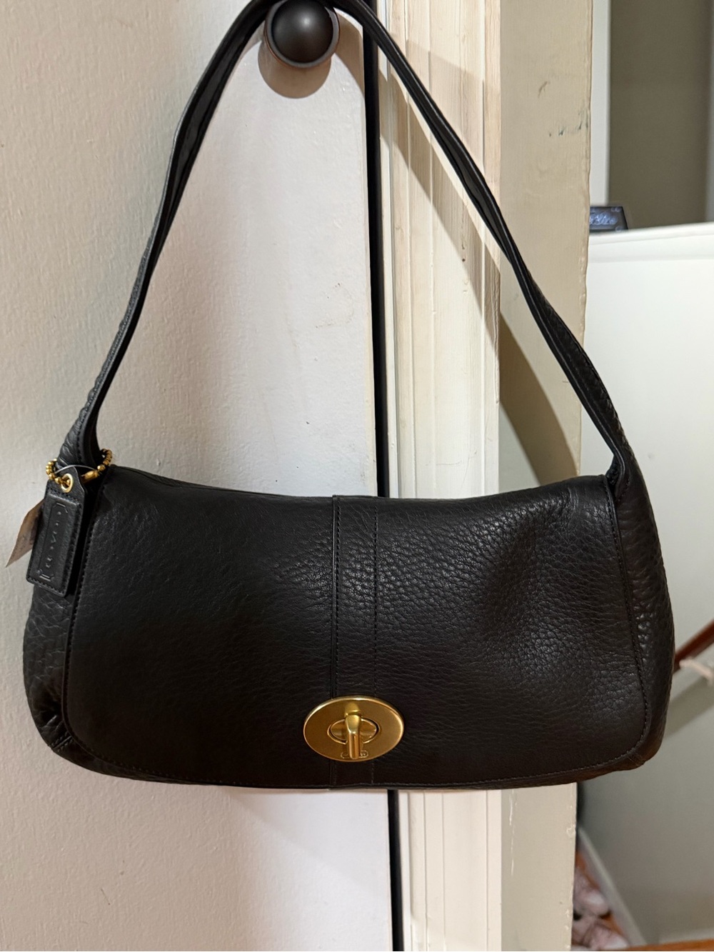 Authentic Coach Ergo Pebbled Leather Flap Shoulder Bag (Style #11614 dust bag in - Picture 5 of 16